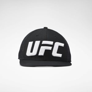 Czapka Damskie Reebok UFC Logo Trucker Czarne PL 32VIDPQ